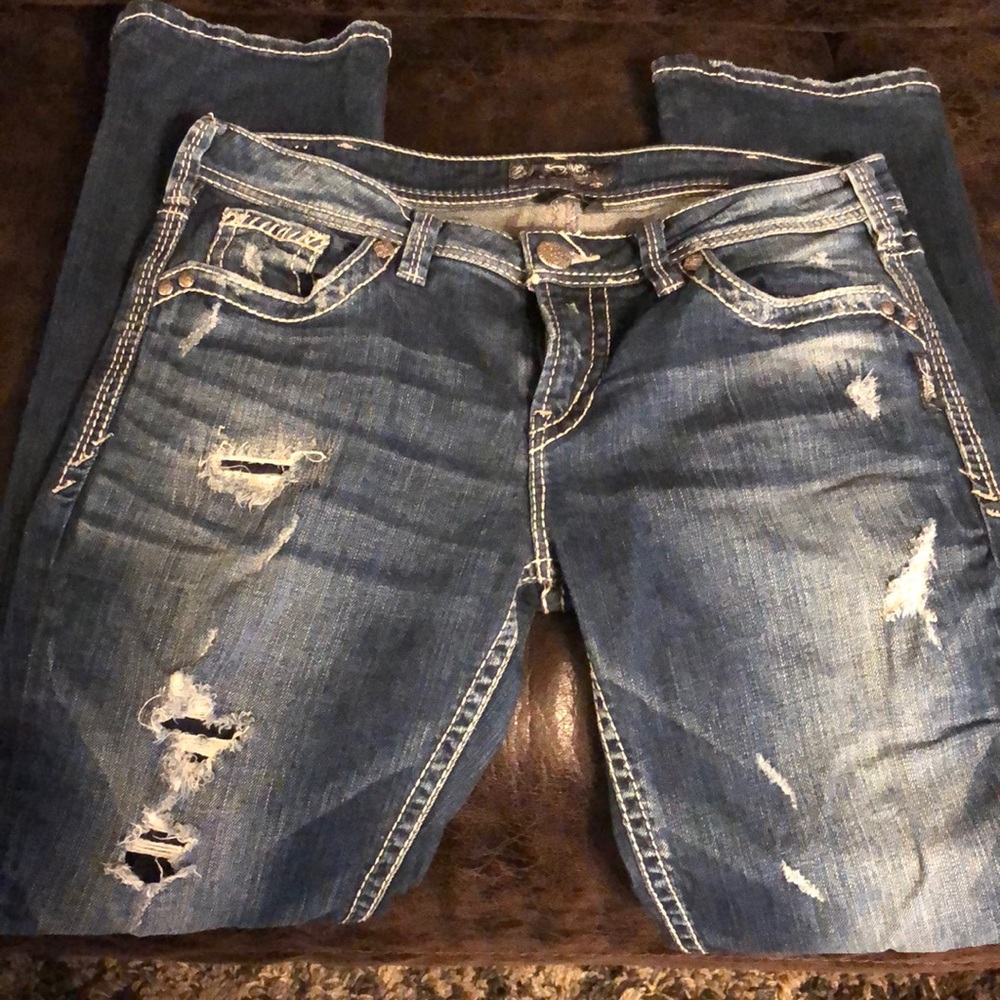 Silver jeans Aiko baby boot cut size 31/33